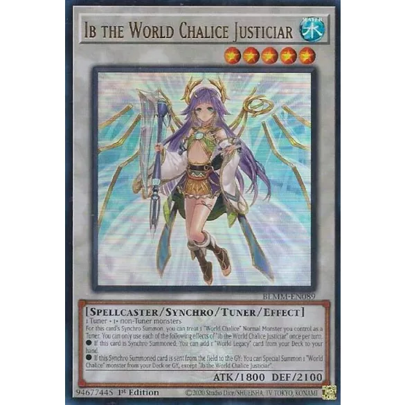 Ib the World Chalice Justiciar - Battles of Legend: Monster Mayhem (BLMM)