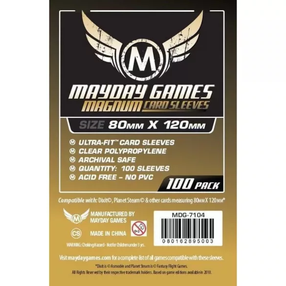 Mayday Games Magnum Gold sleeve 80x120