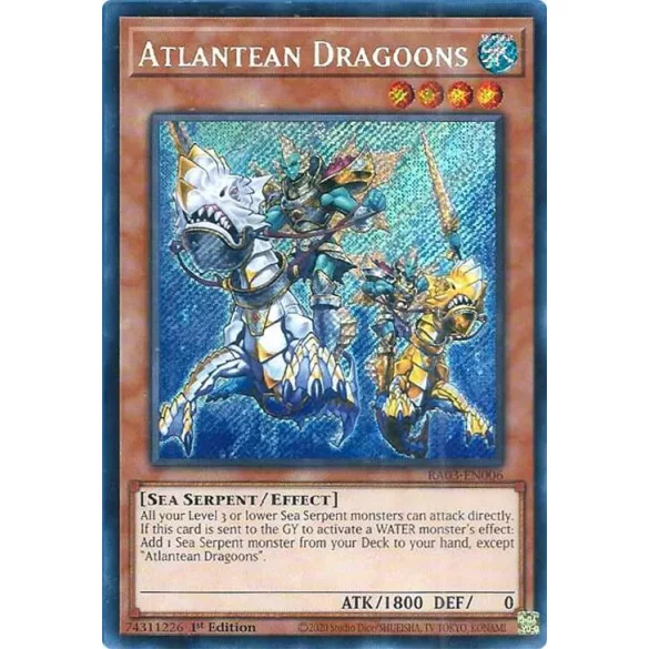 Atlantean Dragoons (Secret Rare) - Quarter Century Bonanza (RA03)