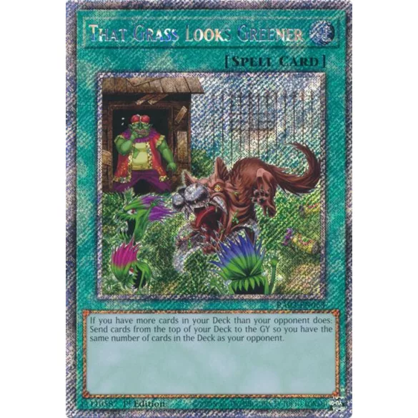 That Grass Looks Greener (Platinum Secret Rare) - Quarter Century Bonanza (RA03)