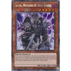 Sillva, Warlord of Dark World (Platinum Secret Rare) - Quarter Century Bonanza (RA03)
