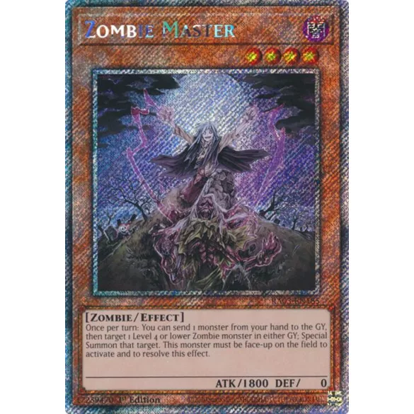 Zombie Master (Platinum Secret Rare) - Quarter Century Bonanza (RA03)