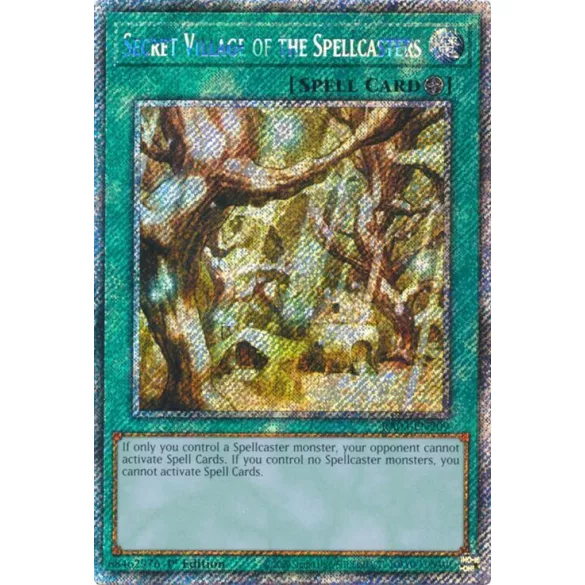 Secret Village of the Spellcasters (Platinum Secret Rare) - Quarter Century Bonanza (RA03)