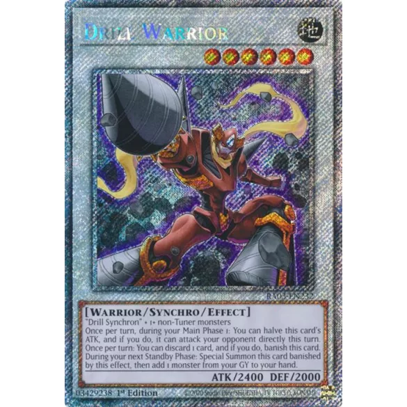 Drill Warrior (Platinum Secret Rare) - Quarter Century Bonanza (RA03)
