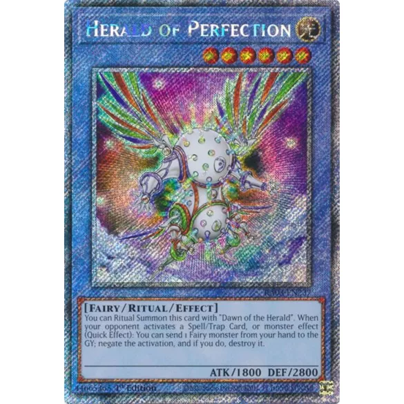 Herald of Perfection (Platinum Secret Rare) - Quarter Century Bonanza (RA03)