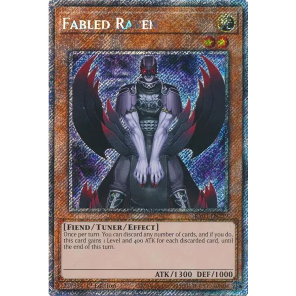 Fabled Raven (Platinum Secret Rare) - Quarter Century Bonanza (RA03)