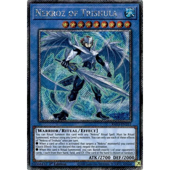 Nekroz of Trishula (Platinum Secret Rare) - Quarter Century Bonanza (RA03)