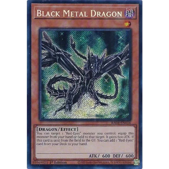 Black Metal Dragon (Secret Rare) - Quarter Century Stampede (RA04)