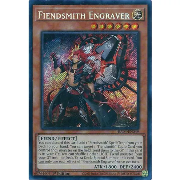 Fiendsmith Engraver (Secret Rare) - Quarter Century Stampede (RA04)