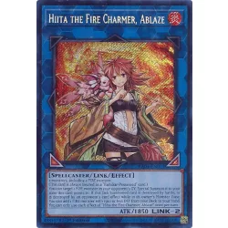   Hiita the Fire Charmer, Ablaze (Secret Rare) - Quarter Century Stampede (RA04)