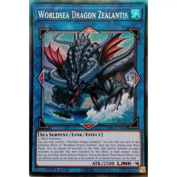 Worldsea Dragon Zealantis (PCR) - Quarter Century Stampede (RA04)