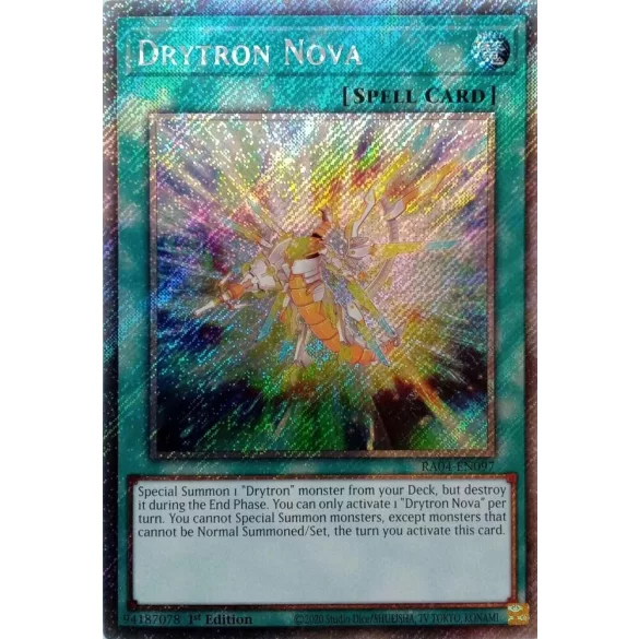 Drytron Nova (Platinum Secret Rare) - Quarter Century Stampede (RA04)