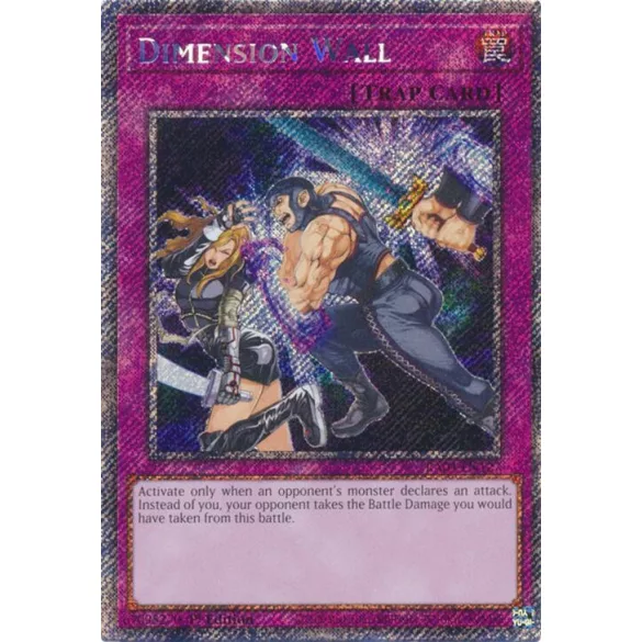 Dimension Wall (Platinum Secret Rare) - Quarter Century Stampede (RA04)