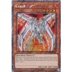   Cyber Phoenix (Platinum Secret Rare) - Quarter Century Stampede (RA04)
