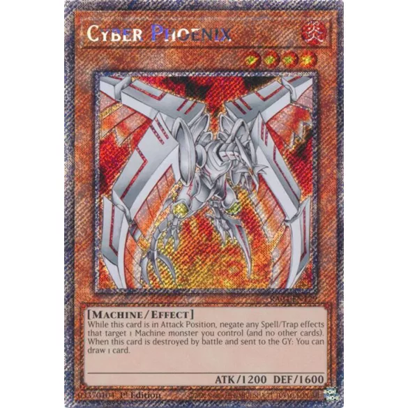 Cyber Phoenix (Platinum Secret Rare) - Quarter Century Stampede (RA04)