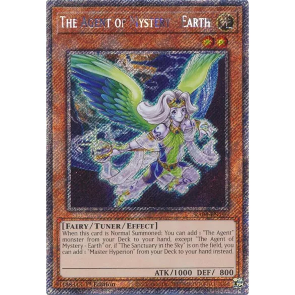 The Agent of Mystery - Earth (Platinum Secret Rare) - Quarter Century Stampede (RA04)
