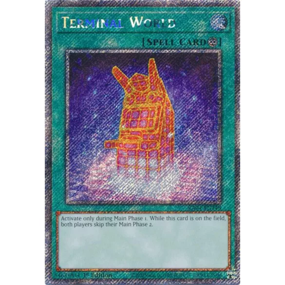 Terminal World (Platinum Secret Rare) - Quarter Century Stampede (RA04)