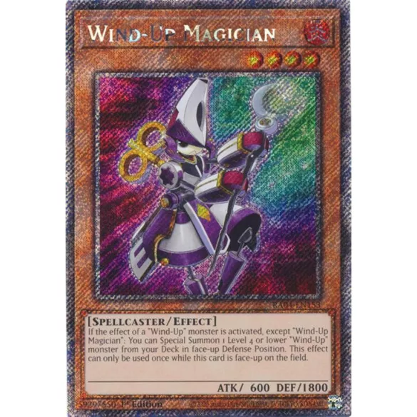 Wind-Up Magician (Platinum Secret Rare) - Quarter Century Stampede (RA04)