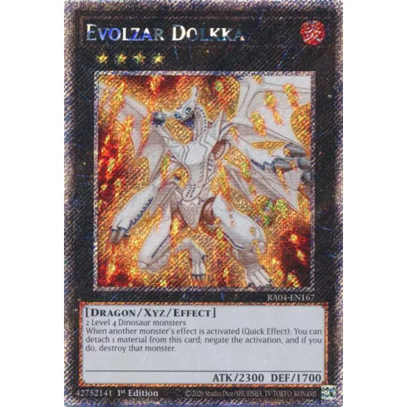 Evolzar Dolkka (Platinum Secret Rare) - Quarter Century Stampede (RA04)