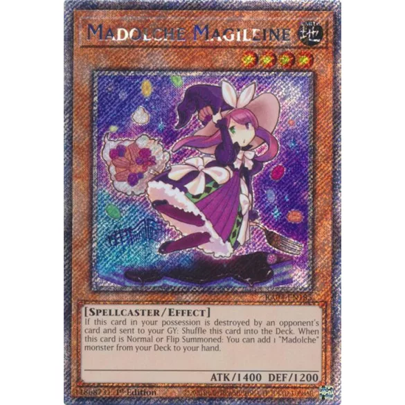 Madolche Magileine (Platinum Secret Rare) - Quarter Century Stampede (RA04)