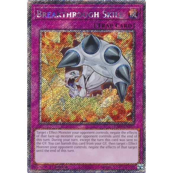 Breakthrough Skill (Platinum Secret Rare) - Quarter Century Stampede (RA04)