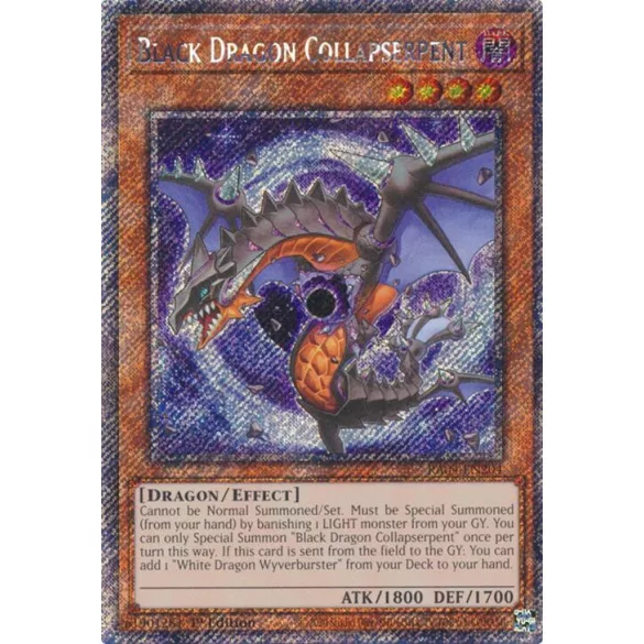 Black Dragon Collapserpent (Platinum Secret Rare) - Quarter Century Stampede (RA04)
