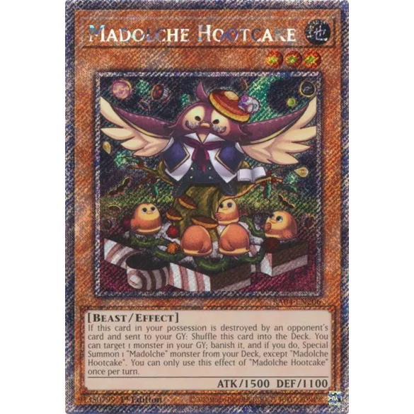 Madolche Hootcake (Platinum Secret Rare) - Quarter Century Stampede (RA04)