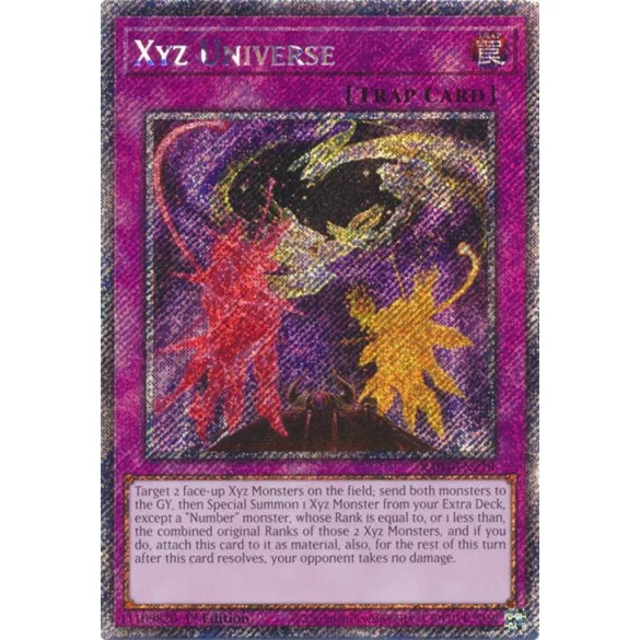 Xyz Universe (Platinum Secret Rare) - Quarter Century Stampede (RA04)