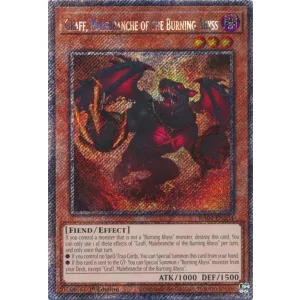 Graff, Malebranche of the Burning Abyss (Platinum Secret Rare) - Quarter Century Stampede (RA04)