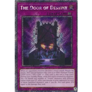 The Door of Destiny (Platinum Secret Rare) - Quarter Century Stampede (RA04)