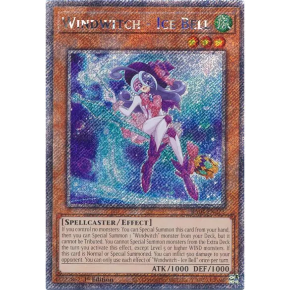 Windwitch - Ice Bell (Platinum Secret Rare) - Quarter Century Stampede (RA04)