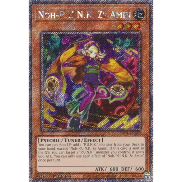Noh-P.U.N.K. Ze Amin (Platinum Secret Rare) - Quarter Century Stampede (RA04)