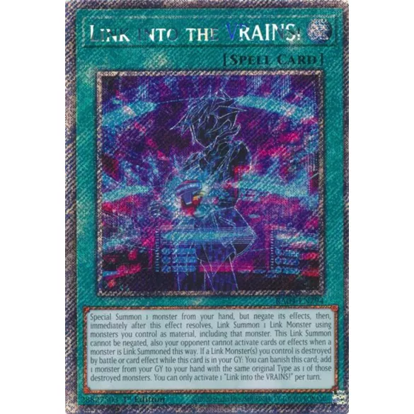 Link into the VRAINS! (Platinum Secret Rare) - Quarter Century Stampede (RA04)