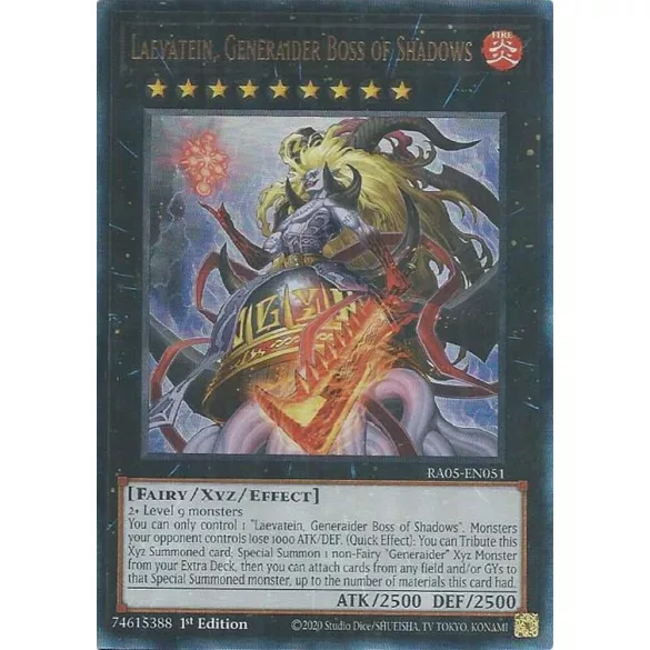 Laevatein, Generaider Boss of Shadows (Ultimate Rare) - Rarity Collection 5 (RA05)