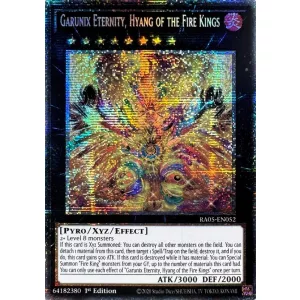 Garunix Eternity, Hyang of the Fire Kings (Starlight Rare) - Rarity Collection 5 (RA05)
