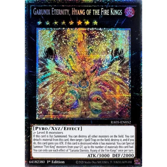 Garunix Eternity, Hyang of the Fire Kings (Starlight Rare) - Rarity Collection 5 (RA05)